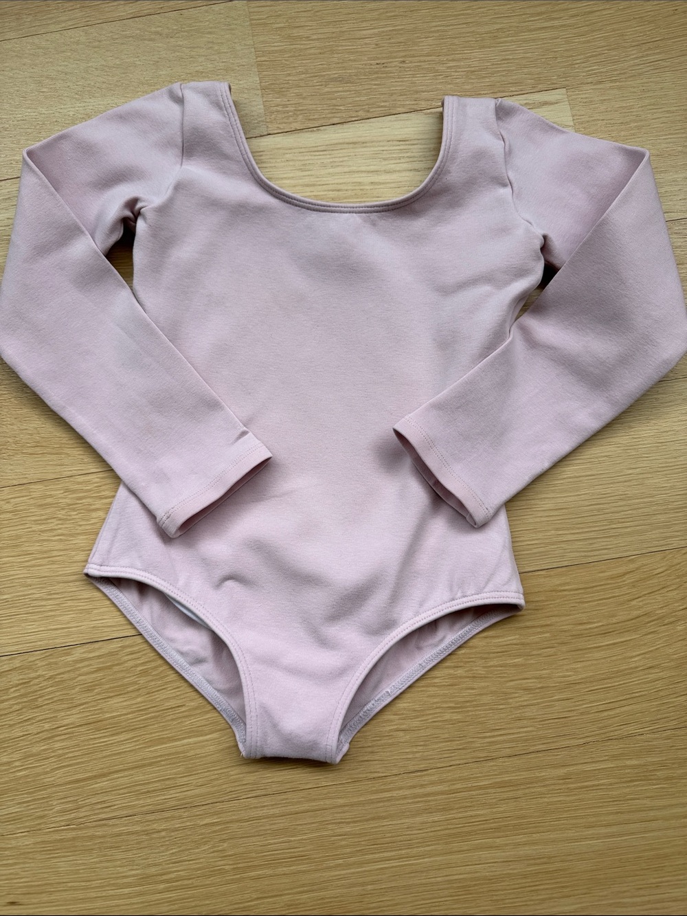 Bloch Dance Girls Long Sleeve Pink Leotard Size 6x/7
